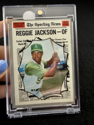 1970 Topps Reggie Jackson Baseball Card: KEY WORDS: INDIAN ARTIFACT ARTIFACTS ARROWHEAD ARROWHEADS NATIVE AMERICAN MISSISSIPPIAN QUAPAW CADDO POTTERY COINS MORGAN DOLLAR PEACE DOLLAR SILVER COINS. All coins have been Sigma tested for authent