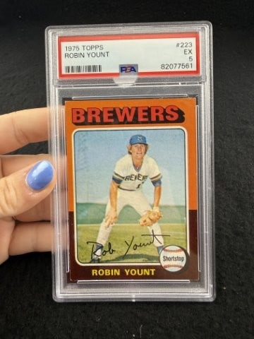 1975 Topps Robin Yount Baseball Card: KEY WORDS: INDIAN ARTIFACT ARTIFACTS ARROWHEAD ARROWHEADS NATIVE AMERICAN MISSISSIPPIAN QUAPAW CADDO POTTERY COINS MORGAN DOLLAR PEACE DOLLAR SILVER COINS. All coins have been Sigma tested for authent