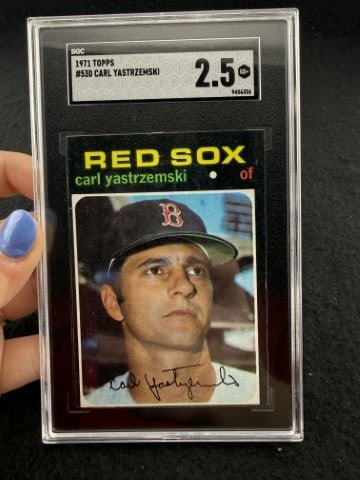 1971 Topps Carl Yastrzemski Baseball Card: KEY WORDS: INDIAN ARTIFACT ARTIFACTS ARROWHEAD ARROWHEADS NATIVE AMERICAN MISSISSIPPIAN QUAPAW CADDO POTTERY COINS MORGAN DOLLAR PEACE DOLLAR SILVER COINS. All coins have been Sigma tested for authent