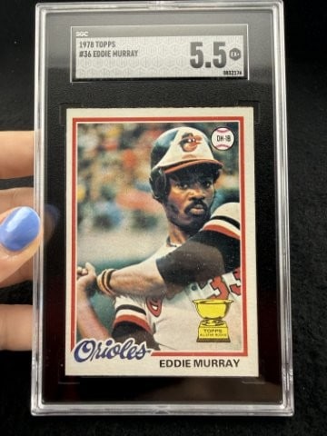 1978 Topps Eddie Murray Baseball Card: KEY WORDS: INDIAN ARTIFACT ARTIFACTS ARROWHEAD ARROWHEADS NATIVE AMERICAN MISSISSIPPIAN QUAPAW CADDO POTTERY COINS MORGAN DOLLAR PEACE DOLLAR SILVER COINS. All coins have been Sigma tested for authent