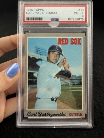 1970 Topps Carl Yastrzemski Baseball Card: KEY WORDS: INDIAN ARTIFACT ARTIFACTS ARROWHEAD ARROWHEADS NATIVE AMERICAN MISSISSIPPIAN QUAPAW CADDO POTTERY COINS MORGAN DOLLAR PEACE DOLLAR SILVER COINS. All coins have been Sigma tested for authent