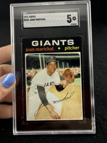 1971 Topps Juan Marichal Baseball Card: KEY WORDS: INDIAN ARTIFACT ARTIFACTS ARROWHEAD ARROWHEADS NATIVE AMERICAN MISSISSIPPIAN QUAPAW CADDO POTTERY COINS MORGAN DOLLAR PEACE DOLLAR SILVER COINS. All coins have been Sigma tested for authent