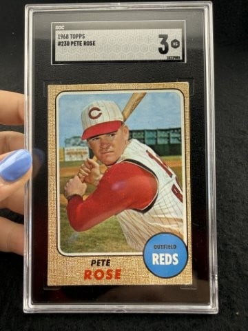 1968 Topps Pete Rose Baseball Card: KEY WORDS: INDIAN ARTIFACT ARTIFACTS ARROWHEAD ARROWHEADS NATIVE AMERICAN MISSISSIPPIAN QUAPAW CADDO POTTERY COINS MORGAN DOLLAR PEACE DOLLAR SILVER COINS. All coins have been Sigma tested for authent