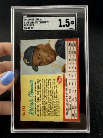 1962 Post Cereal Roberto Clemente Baseball Card: KEY WORDS: INDIAN ARTIFACT ARTIFACTS ARROWHEAD ARROWHEADS NATIVE AMERICAN MISSISSIPPIAN QUAPAW CADDO POTTERY COINS MORGAN DOLLAR PEACE DOLLAR SILVER COINS. All coins have been Sigma tested for authent