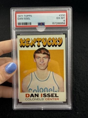 1971 Topps Dan Issel: KEY WORDS: INDIAN ARTIFACT ARTIFACTS ARROWHEAD ARROWHEADS NATIVE AMERICAN MISSISSIPPIAN QUAPAW CADDO POTTERY COINS MORGAN DOLLAR PEACE DOLLAR SILVER COINS. All coins have been Sigma tested for