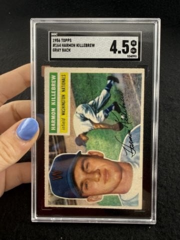 1956 Topps Harmon Killebrew Baseball Card: KEY WORDS: INDIAN ARTIFACT ARTIFACTS ARROWHEAD ARROWHEADS NATIVE AMERICAN MISSISSIPPIAN QUAPAW CADDO POTTERY COINS MORGAN DOLLAR PEACE DOLLAR SILVER COINS. All coins have been Sigma tested for authent