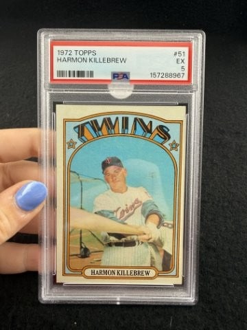 1972 Topps Harmon Killebrew Baseball Card: KEY WORDS: INDIAN ARTIFACT ARTIFACTS ARROWHEAD ARROWHEADS NATIVE AMERICAN MISSISSIPPIAN QUAPAW CADDO POTTERY COINS MORGAN DOLLAR PEACE DOLLAR SILVER COINS. All coins have been Sigma tested for