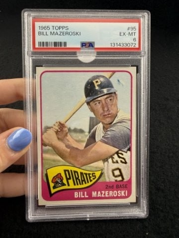 1965 Topps Bill Mazeroski Baseball Card: KEY WORDS: INDIAN ARTIFACT ARTIFACTS ARROWHEAD ARROWHEADS NATIVE AMERICAN MISSISSIPPIAN QUAPAW CADDO POTTERY COINS MORGAN DOLLAR PEACE DOLLAR SILVER COINS. All coins have been Sigma tested for