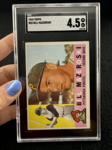 1960 Topps Bill Mazeroski Baseball Card: KEY WORDS: INDIAN ARTIFACT ARTIFACTS ARROWHEAD ARROWHEADS NATIVE AMERICAN MISSISSIPPIAN QUAPAW CADDO POTTERY COINS MORGAN DOLLAR PEACE DOLLAR SILVER COINS. All coins have been Sigma tested for authent