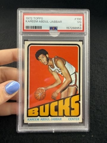 1972 Topps Kareem Abdul-Jabbar: KEY WORDS: INDIAN ARTIFACT ARTIFACTS ARROWHEAD ARROWHEADS NATIVE AMERICAN MISSISSIPPIAN QUAPAW CADDO POTTERY COINS MORGAN DOLLAR PEACE DOLLAR SILVER COINS. All coins have been Sigma tested for authent