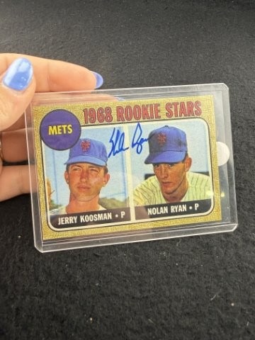 Nolan Ryan Hand Signed Authentic Autograph: KEY WORDS: INDIAN ARTIFACT ARTIFACTS ARROWHEAD ARROWHEADS NATIVE AMERICAN MISSISSIPPIAN QUAPAW CADDO POTTERY COINS MORGAN DOLLAR PEACE DOLLAR SILVER COINS. All coins have been Sigma tested for authent