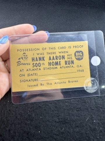 Hank Aaron Baseball Card: KEY WORDS: INDIAN ARTIFACT ARTIFACTS ARROWHEAD ARROWHEADS NATIVE AMERICAN MISSISSIPPIAN QUAPAW CADDO POTTERY COINS MORGAN DOLLAR PEACE DOLLAR SILVER COINS. All coins have been Sigma tested for authent