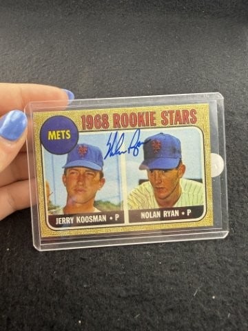 Nolan Ryan Hand Signed Authentic Autograph: KEY WORDS: INDIAN ARTIFACT ARTIFACTS ARROWHEAD ARROWHEADS NATIVE AMERICAN MISSISSIPPIAN QUAPAW CADDO POTTERY COINS MORGAN DOLLAR PEACE DOLLAR SILVER COINS. All coins have been Sigma tested for
