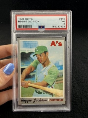 1970 Topps Reggie Jackson Baseball Card (1 of 2)