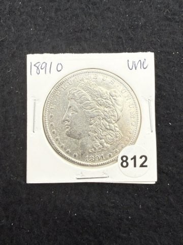 1891 O UNC Morgan Silver Dollar Coin: KEY WORDS: INDIAN ARTIFACT ARTIFACTS ARROWHEAD ARROWHEADS NATIVE AMERICAN MISSISSIPPIAN QUAPAW CADDO POTTERY COINS MORGAN DOLLAR PEACE DOLLAR SILVER COINS. All coins have been Sigma tested for authent