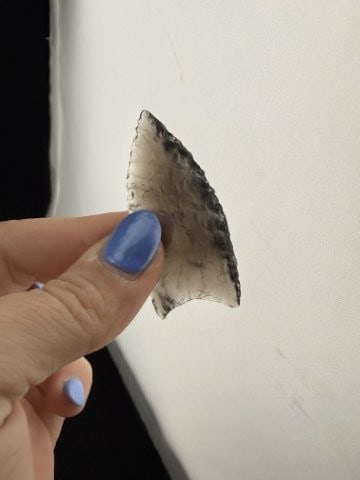 Obsidian Clovis Indian Artifact Arrowhead - 4