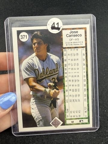 Jose Canseco Hand Signed Authentic Autograph - 2