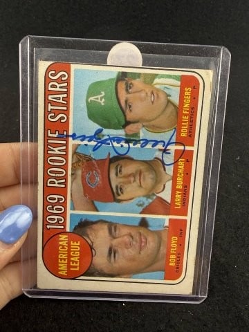Rollie Fingers Hand Signed Authentic Autograph: KEY WORDS: INDIAN ARTIFACT ARTIFACTS ARROWHEAD ARROWHEADS NATIVE AMERICAN MISSISSIPPIAN QUAPAW CADDO POTTERY COINS MORGAN DOLLAR PEACE DOLLAR SILVER COINS. All coins have been Sigma tested for authent