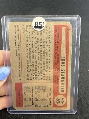 Enos Slaughter Baseball Card - 2