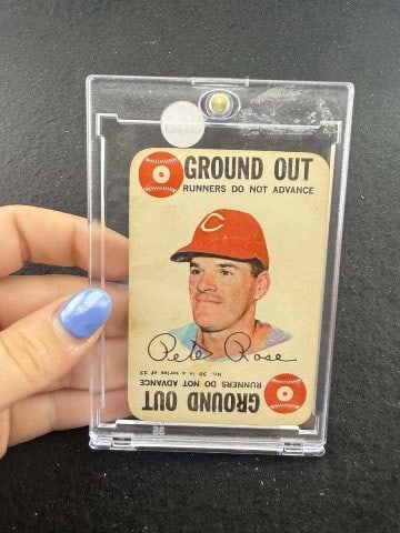 1968 Topps Pete Rose Baseball Card: KEY WORDS: INDIAN ARTIFACT ARTIFACTS ARROWHEAD ARROWHEADS NATIVE AMERICAN MISSISSIPPIAN QUAPAW CADDO POTTERY COINS MORGAN DOLLAR PEACE DOLLAR SILVER COINS. All coins have been Sigma tested for