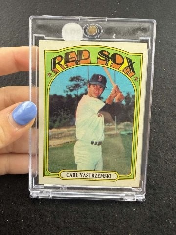 1972 Topps Carl Yastrzemski Baseball Card: KEY WORDS: INDIAN ARTIFACT ARTIFACTS ARROWHEAD ARROWHEADS NATIVE AMERICAN MISSISSIPPIAN QUAPAW CADDO POTTERY COINS MORGAN DOLLAR PEACE DOLLAR SILVER COINS. All coins have been Sigma tested for