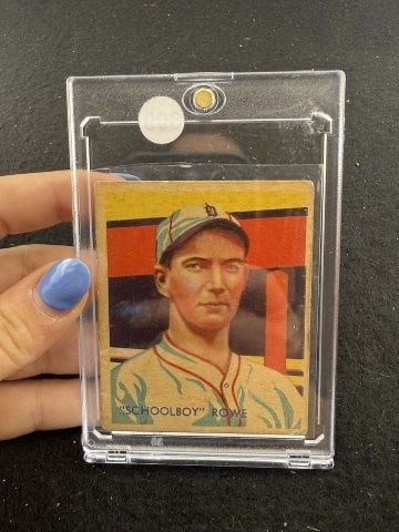 1934-36? Schoolboy Rowe Baseball Card: KEY WORDS: INDIAN ARTIFACT ARTIFACTS ARROWHEAD ARROWHEADS NATIVE AMERICAN MISSISSIPPIAN QUAPAW CADDO POTTERY COINS MORGAN DOLLAR PEACE DOLLAR SILVER COINS. All coins have been Sigma tested for