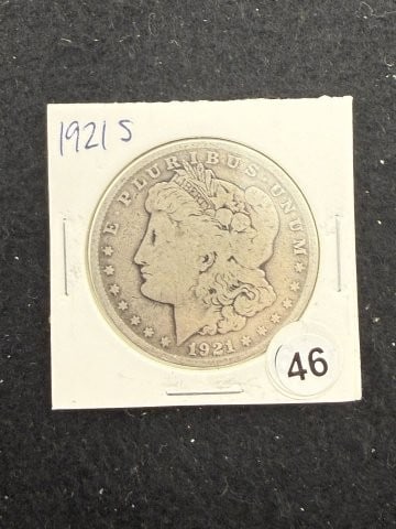 1921 S Morgan Silver Dollar Coin (1 of 2)