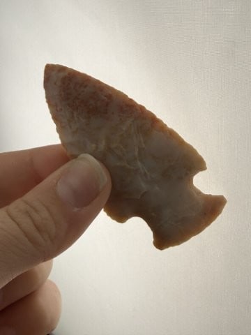 Side Notch Indian Artifact Arrowhead - 4
