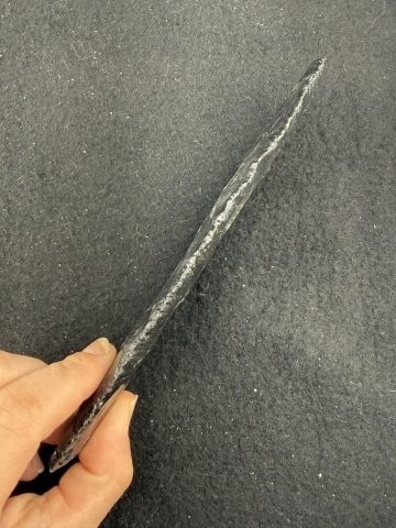 Large Obsidian Blade Indian Artifact Arrowhead - 3