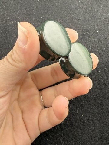 Jade Ear Spools Indian Artifact Arrowhead - 3