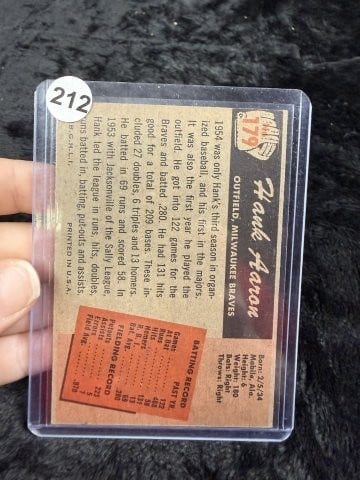 Hank Aaron Baseball Card - 2