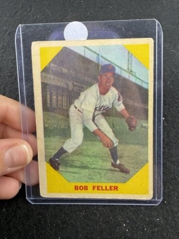 Bob Feller Baseball Card: KEY WORDS: INDIAN ARTIFACT ARTIFACTS ARROWHEAD ARROWHEADS NATIVE AMERICAN MISSISSIPPIAN QUAPAW CADDO POTTERY COINS MORGAN DOLLAR PEACE DOLLAR SILVER COINS. All coins have been Sigma tested for authent