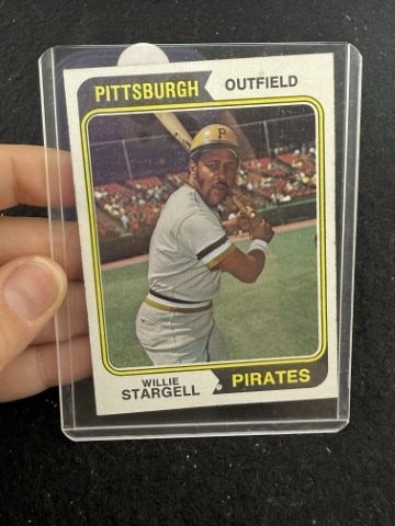 1974 Topps Willie Stargell Baseball Card: KEY WORDS: INDIAN ARTIFACT ARTIFACTS ARROWHEAD ARROWHEADS NATIVE AMERICAN MISSISSIPPIAN QUAPAW CADDO POTTERY COINS MORGAN DOLLAR PEACE DOLLAR SILVER COINS. All coins have been Sigma tested for authent