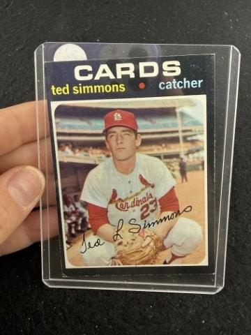 Ted Simmons Baseball Card: KEY WORDS: INDIAN ARTIFACT ARTIFACTS ARROWHEAD ARROWHEADS NATIVE AMERICAN MISSISSIPPIAN QUAPAW CADDO POTTERY COINS MORGAN DOLLAR PEACE DOLLAR SILVER COINS. All coins have been Sigma tested for authent