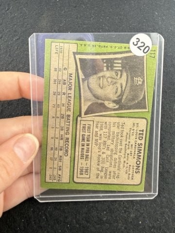 Ted Simmons Baseball Card - 2