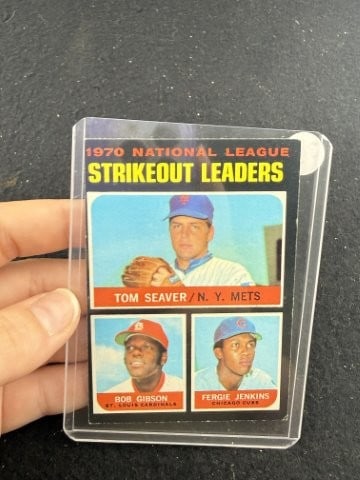 Tom Seaver, Bob Gibson, Fergie Jenkins Baseball Card: KEY WORDS: INDIAN ARTIFACT ARTIFACTS ARROWHEAD ARROWHEADS NATIVE AMERICAN MISSISSIPPIAN QUAPAW CADDO POTTERY COINS MORGAN DOLLAR PEACE DOLLAR SILVER COINS. All coins have been Sigma tested for