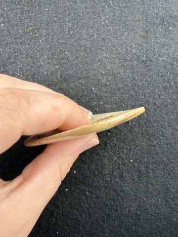 Shell Pendant Indian Artifact Arrowhead - 3