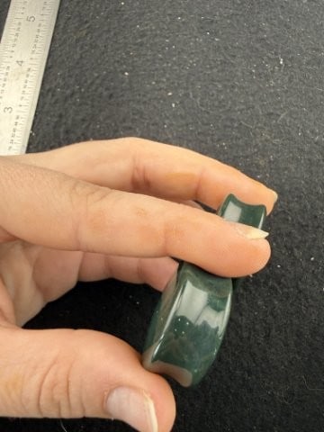 Jade Ear Spools Indian Artifact Arrowhead - 2