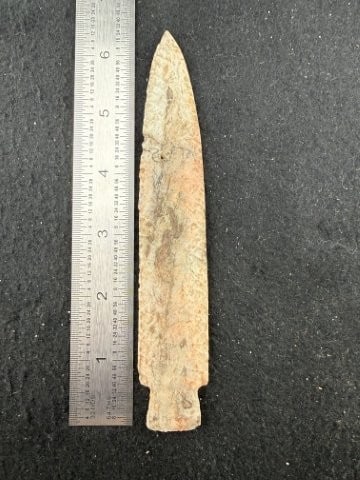 Scottsbluff Indian Artifact Arrowhead: KEY WORDS: INDIAN ARTIFACT ARTIFACTS ARROWHEAD ARROWHEADS NATIVE AMERICAN MISSISSIPPIAN QUAPAW CADDO POTTERY COINS MORGAN DOLLAR PEACE DOLLAR SILVER COINS. All coins have been Sigma tested for
