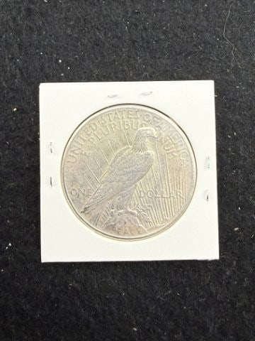 1925 Peace Silver Dollar Coin - 2