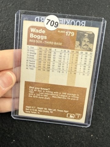 Wade Boggs Hand Signed Authentic Autograph - 2