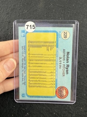 1982 Fleer Nolan Ryan Baseball Card - 2