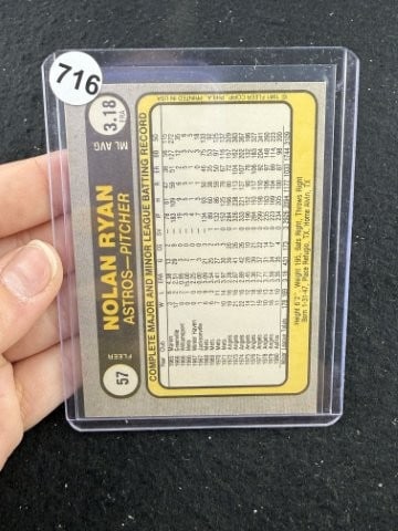 1981 Fleer Nolan Ryan Baseball Card - 2