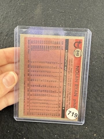 1981 Topps Nolan Ryan Baseball Card - 2