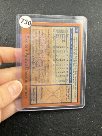 Andre Dawson Hand Signed Authentic Autograph - 2