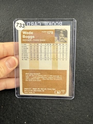 Wade Boggs Hand Signed Authentic Autograph - 2