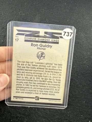 Ron Guirdry Hand Signed Authentic Autograph - 2