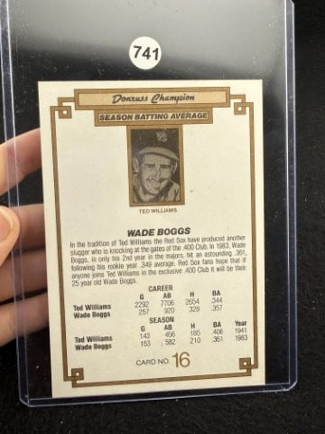 Wade Boggs Hand Signed Authentic Autograph - 2