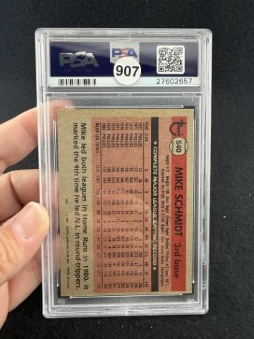1981 Topps Mike Schmidt Baseball Card - 2