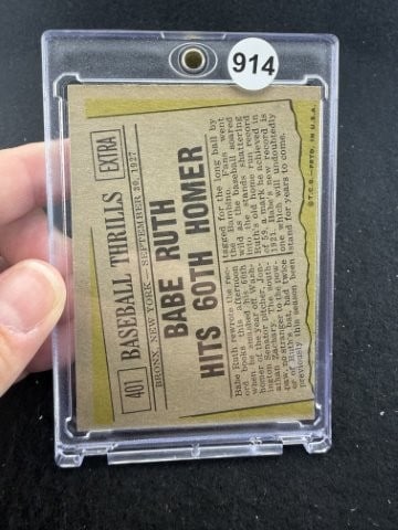 Babe Ruth Baseball Card - 2